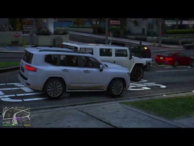 Prado, Land Cruiser, Franklin Assassin the Target, GTA5 - Grand Theft Auto 5