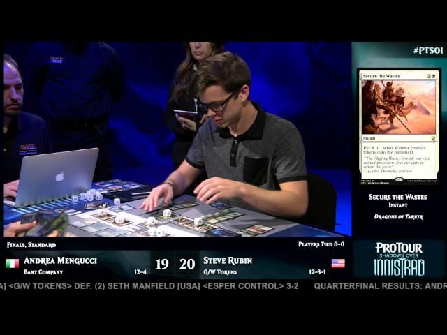 Pro Tour Shadows over Innistrad Finals: Andrea Mengucci vs. Steve Rubin