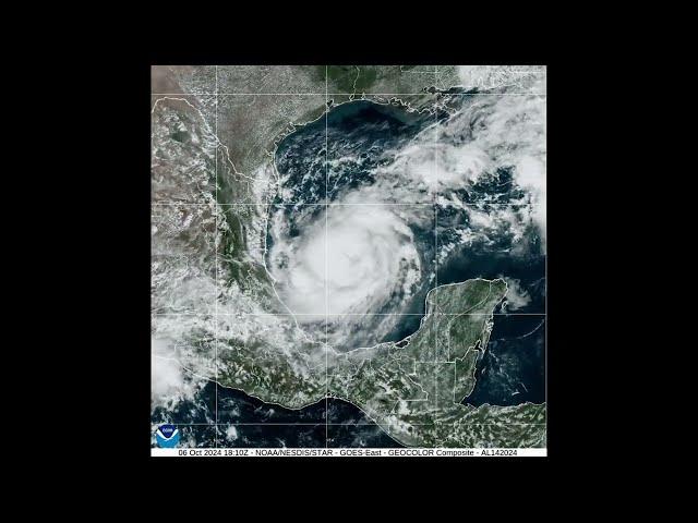 Hurricane Milton forms over the Gulf of Mexico in satellite time-lapse