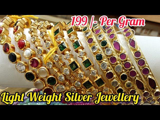 Bangalore Malleswaram Pure 92.5 Silver Light weight Jewellery & Precious Semi precious Beads