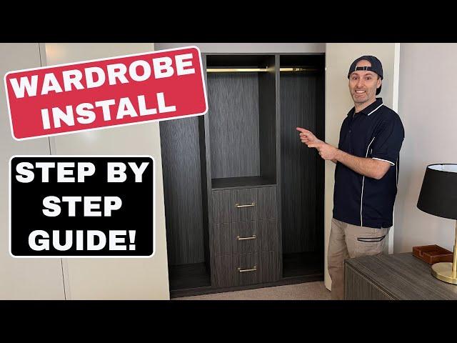 Custom Built In Modular Wardrobe Closet Install | Custom Closet Joinery