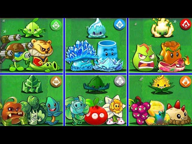 6 Team Mint Plants Battlez - Who Will Win? - Pvz 2 Team Plant vs Team Plant