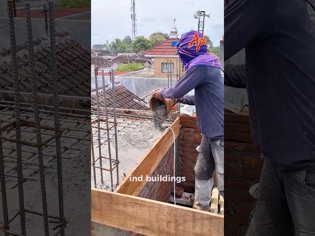 Block house casting method #construction #building #satisfying #casting