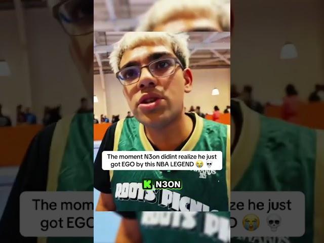 The moment N3on didn't realize he just got EGO by this NBA LEGEND  