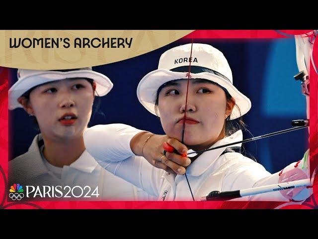 South Korea STAYS PERFECT in epic women's archery final against China | Paris Olympics | NBC Sports