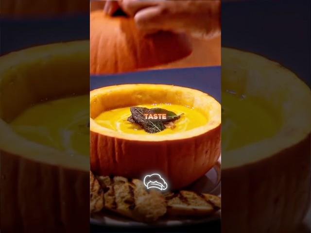 Chef Makes A Delicious Pumpkin Soup 