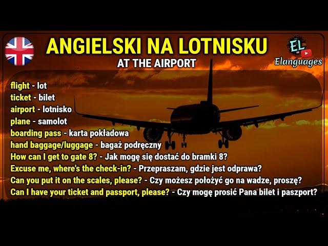 Angielski na lotnisku i w samolocie ️ zwroty i słówka - At the airport English