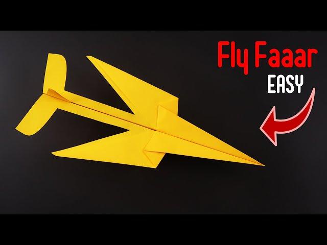 How To Make Paper Airplane Easy That Fly Far || BEST Paper Plane