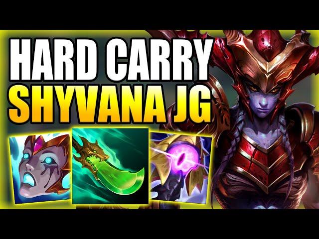 HOW TO PLAY SHYVANA JUNGLE & CARRY SOLO Q GAMES AFTER THE NERFS! - Gameplay Guide League of Legends