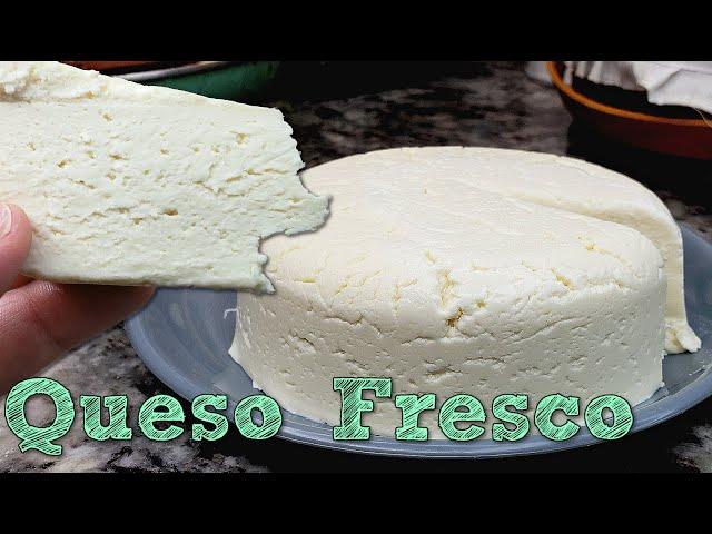 QUESO FRESCO | Homemade Fresh Cheese Recipe | Queso Fresco Casero