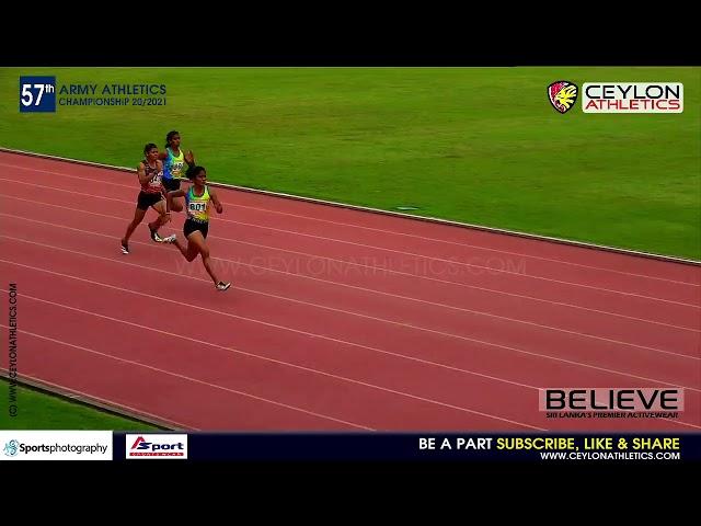 100m Womens Finals - Amasha de Silva 11.67sec  - Army Athletics C'ships 2021