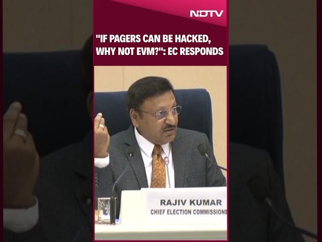 Election Commission Of India Press Conference | "If Pagers Can Be Hacked Why Not EVM?": EC Responds