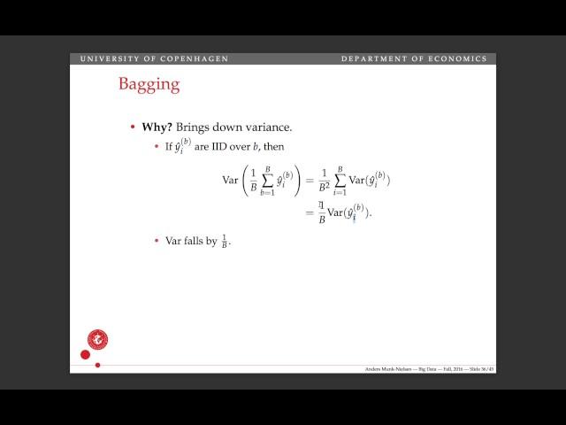 Lecture 21: Bagging