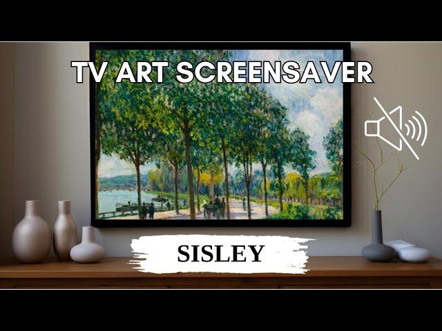 Art TV Screensaver - Alfred Sisley - Relaxing Art Slideshow - 3 Hours, No Sound