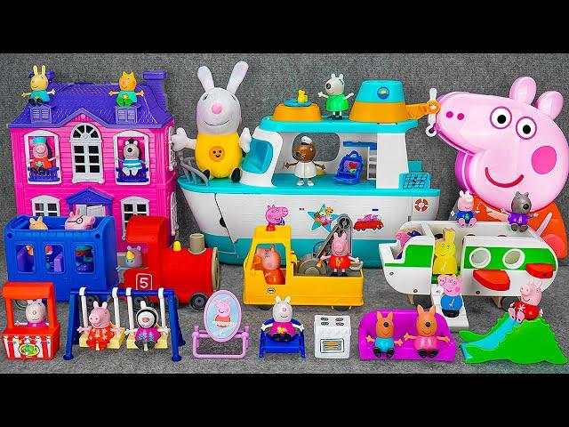 96 Minutes of Satisfying ASMR Unboxing  Adorable Peppa Pig Cruise Ship Playset Toys Collection