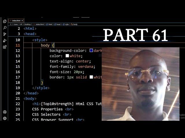 Html CSS Tutorial for Beginners to Advance: 61 HTML & CSS Course - CSS Background Repeat no-repeat