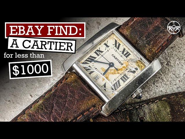 Broken Cartier from eBay - Vintage Cartier Tank Restoration for less than $1,000