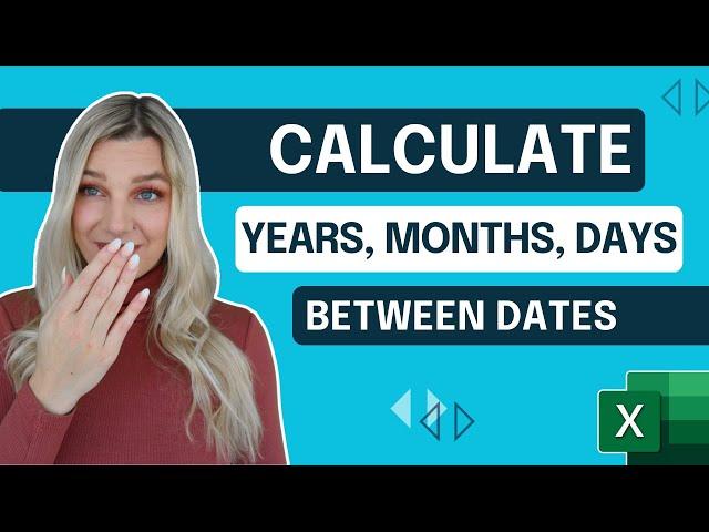 How to Calculate Time Between Two Dates in Excel (Years, Months, Days)