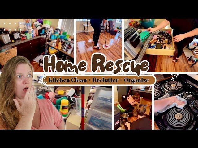 Massive Free Kitchen Clean Declutter and Organize for Mama In Need! Cleaning Motivation