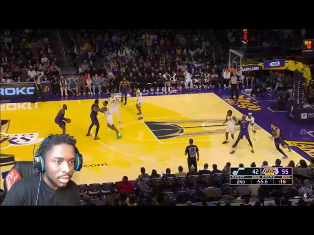 REACTING TO JAZZ at LAKERS FULL GAME HIGHLIGHTS!!