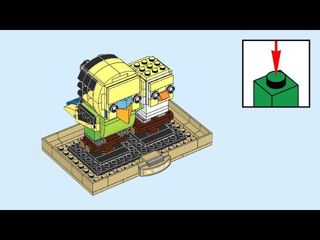 LEGO BrickHeadz 40443, Budgie - building instructions