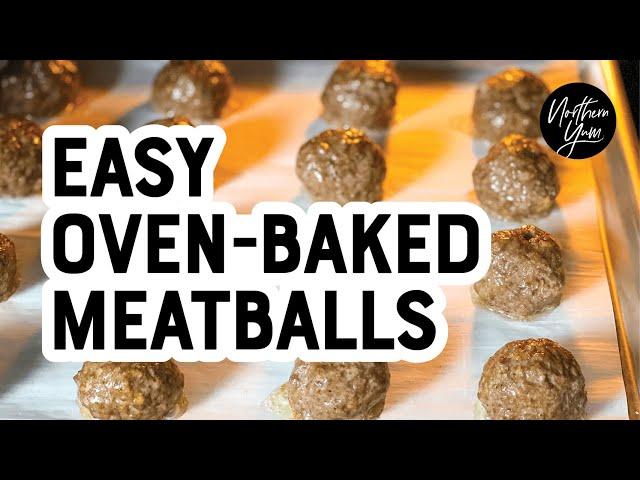 Easy Oven Baked Meatballs - How to Make Meatballs in the Oven