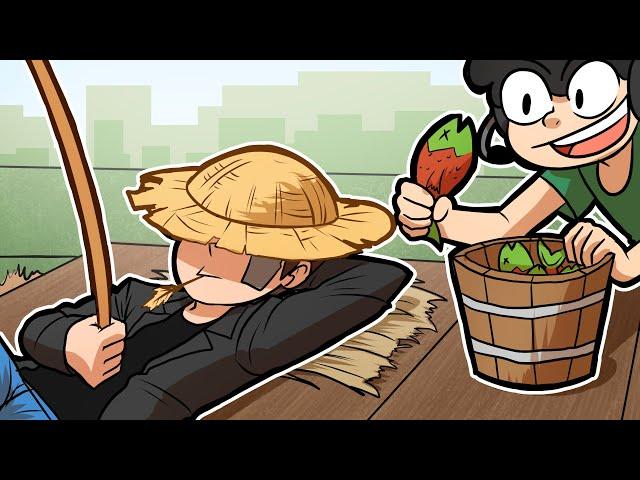 Trolling Terroriser's AFK Fishing Farm ~ Minecraft Funny Moments!