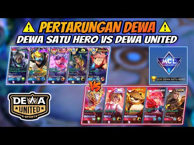 Pertarungan DEWA !! Dewa Satu Hero Vs Dewa United Esports !!