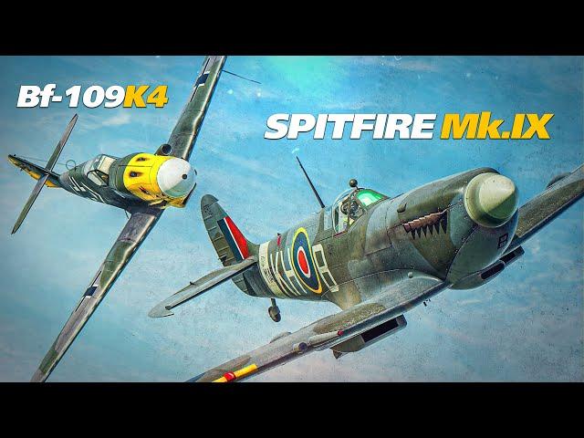 Spitfire Mk.IX Vs Bf-109 K4 Dogfight Over Cliffs Of Dover | Digital Combat Simulator | DCS | WWII