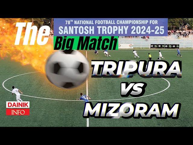 #football | Tripura vs  Mizoram | Santosh Trophy 2024 25 | #footballnews #tripura #mizoram