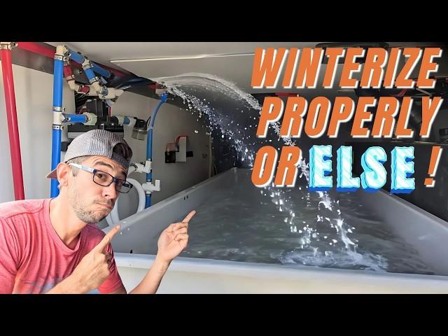 How To Winterize RV's Water Systems Correctly To Avoid Freezing Damage