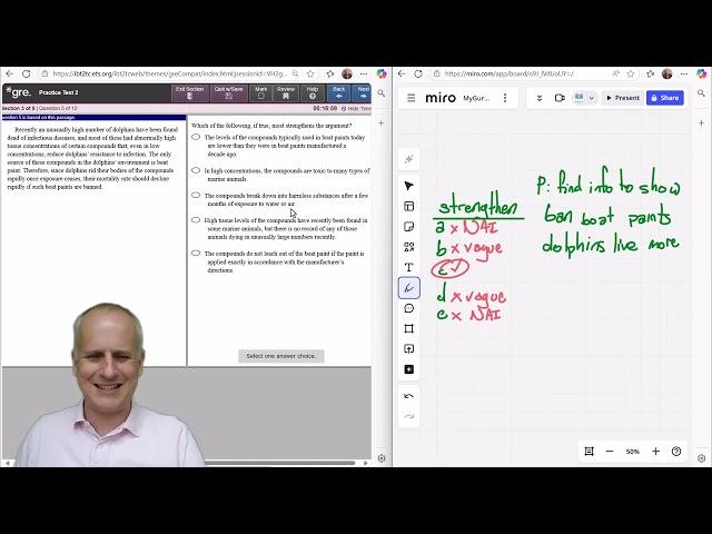 Full GRE Verbal First Section Walkthrough of ETS Official POWERPREP 2 Practice Exam