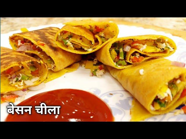 शादियों में मिलने वाला सुपर क्रिस्पी बेसन चीला | Crispy Besan Cheela | Honest Kitchen | chef Bhupi