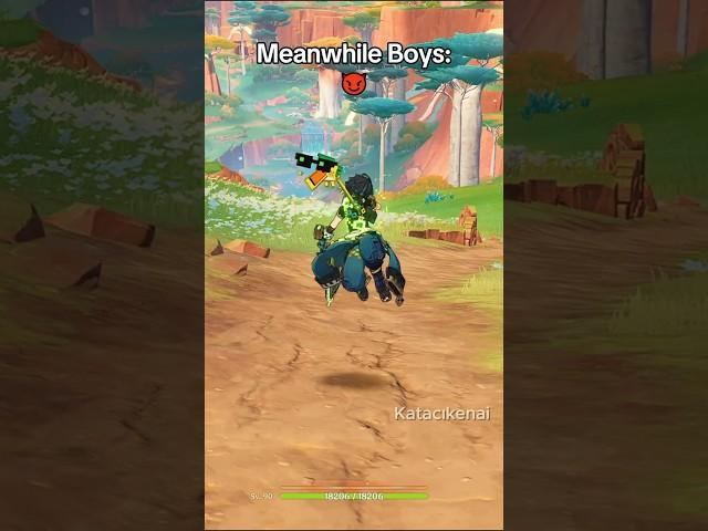 Boys With Their Companions Be Like.. #genshinimpact #genshin