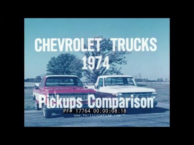 1974 CHEVROLET  CHEVY CHEYENNE PICKUP TRUCK COMPARED TO FORD RANGER  BLAZER SUBURBAN & VAN   17764