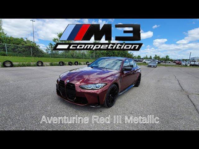 NEW ARRIVAL! 2022 BMW M3 Competition M xDrive Individual Aventurine Red III Metallic Exhaust Test