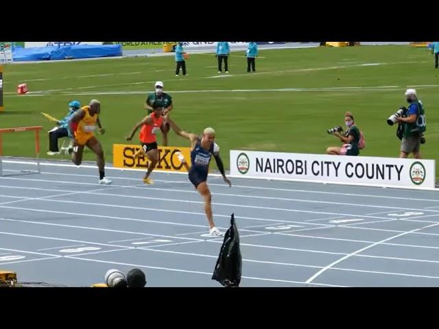 Sasha Zhoya (FRA) 12.93 WORLD RECORD!!! 110 m Hurdles World Athletics U20 Championships Nairobi 2021