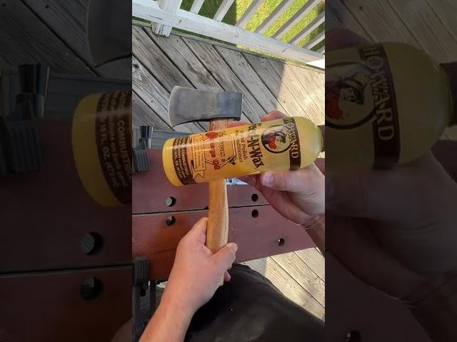 Howards Feed n Wax for axe handles #shorts