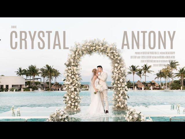 Dreams Playa Mujeres Mexico Wedding Crystal & Antony