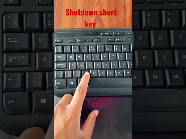 Shutdown short key  #subscribe #laptop #shots