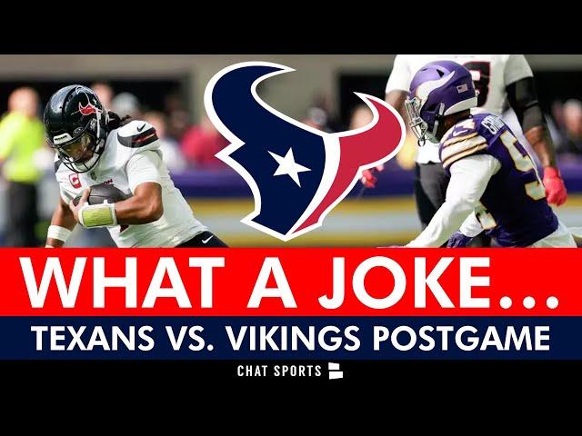 C.J. Stroud Injury + Texans Fan BLOWS Up After Embarrassing Week 3 vs. Vikings