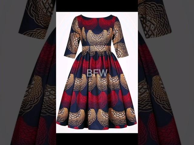 Lovely A shaped short gown styles for ladies #lovely #short #gown #ankara #africanprintstyle