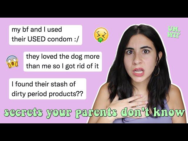 Secrets You're Keeping from Your Parents 5 (y'all are SO wrong for this) | Just Sharon