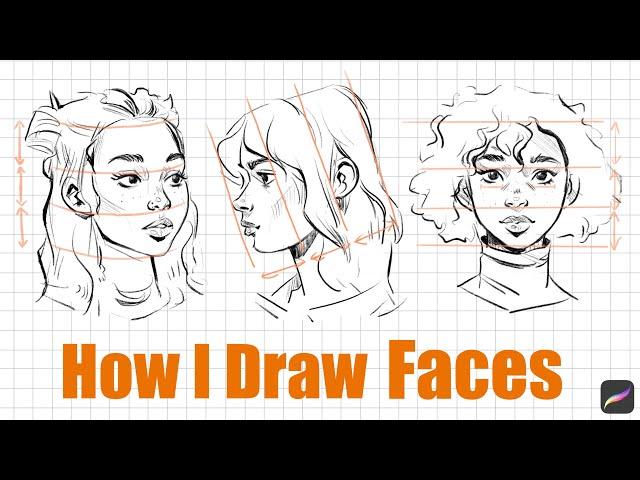 How I Draw Faces - Tutorial