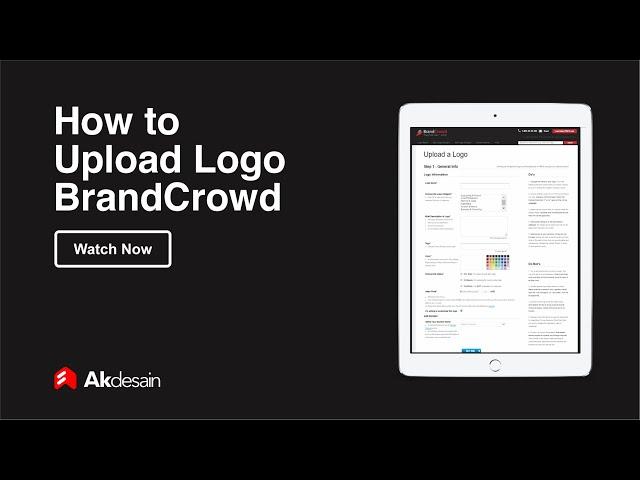 BrandCrowd : How to Upload Logo