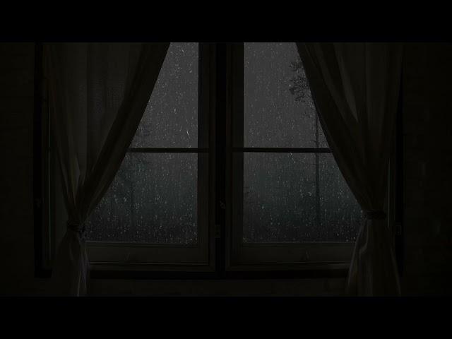 The sound of rain on the window - rain sounds helps you fall asleep instantly - 10 hours of rain