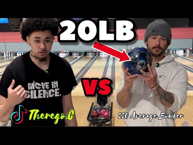 Therego.C VS 220 Average Bowler(20LB Ball Challenge)