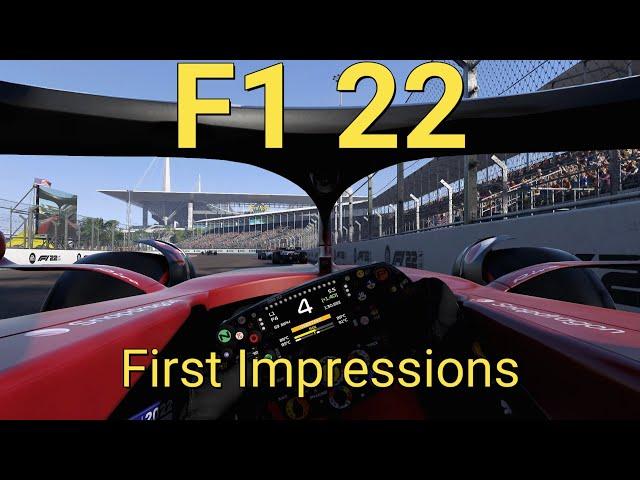 F1 22 | First Impressions