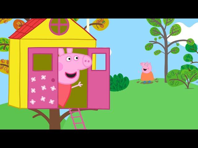 Peppa Pig Builds A New Treehouse With Family | Kids TV And Stories