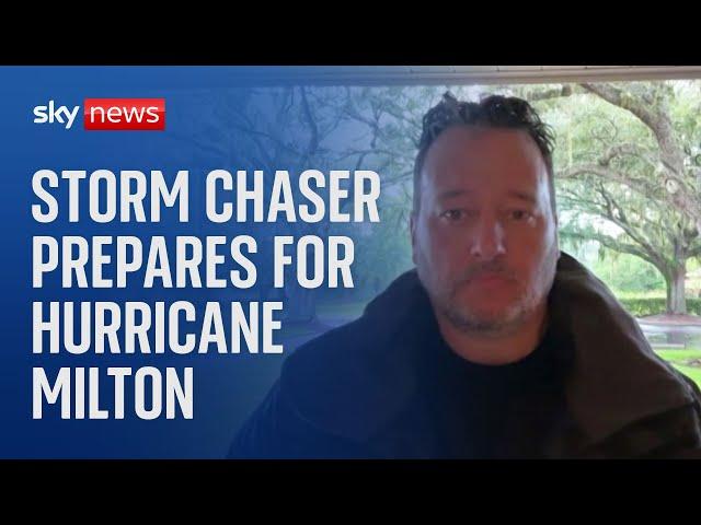 'I am going to try and get inside the eye', storm chaser Kyle Cutten says